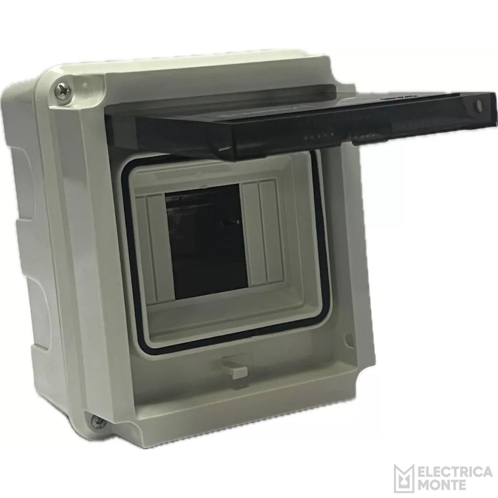 Caja de Superficie c/puerta de 2 a 4 Modulos Exterior IP65
