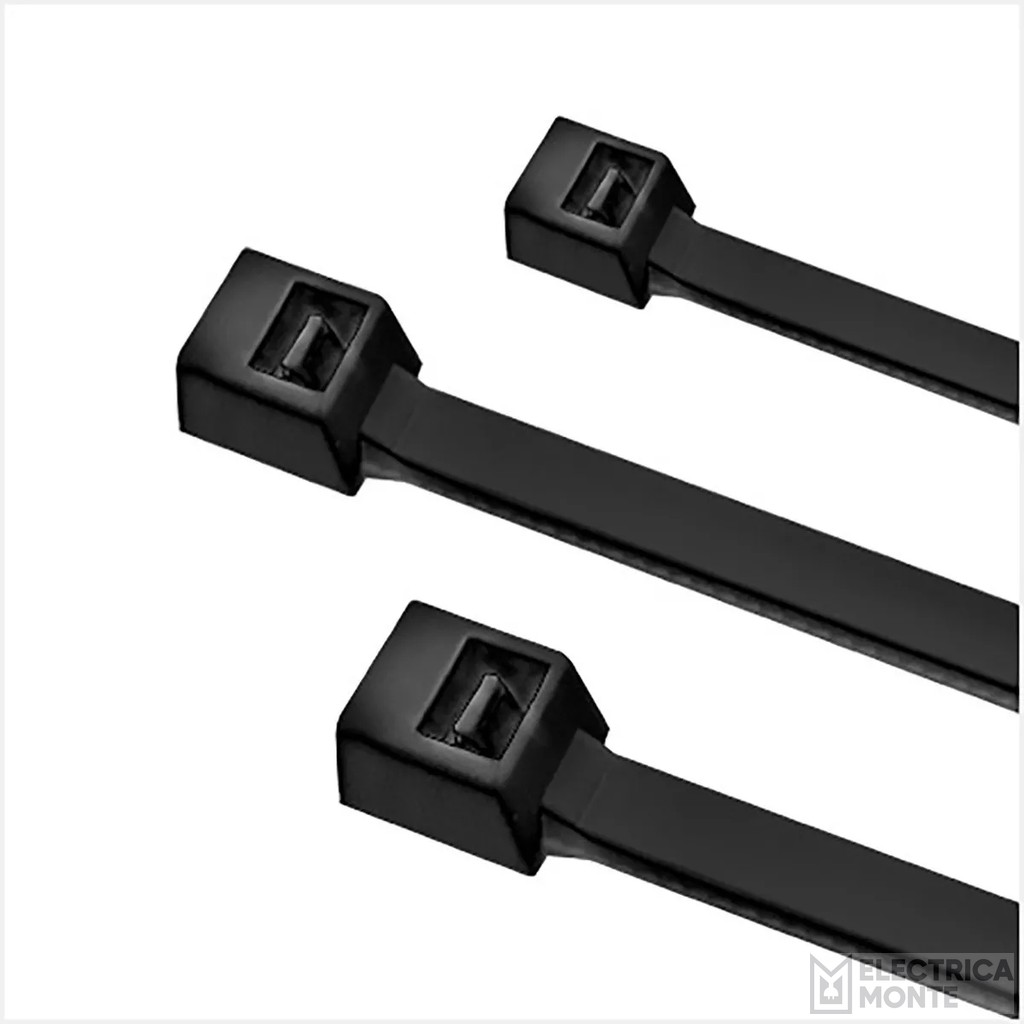 Precinto Nylon 200x4.6 mm Negro bolsa x100