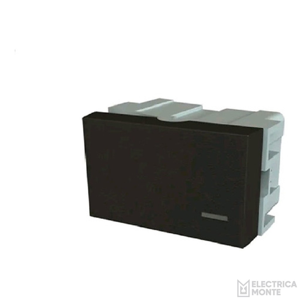 Interruptor Unipolar Platinum Negro Jeluz