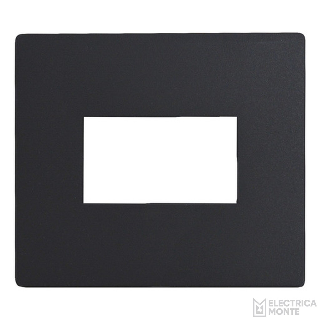 Tapas Platinum 5X5 cm. de 1 módulo Negra Jeluz