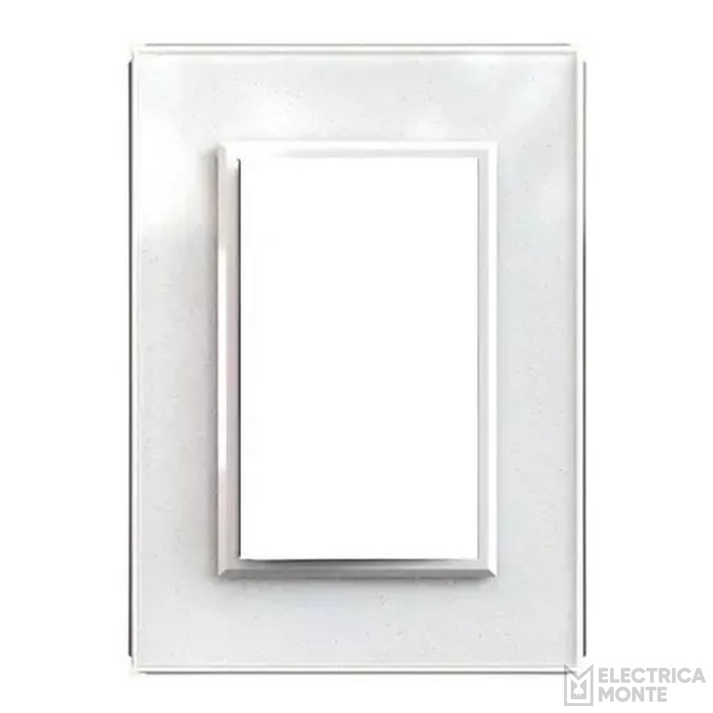 Tapa Cristal  blanco clásico con bastidor Jeluz