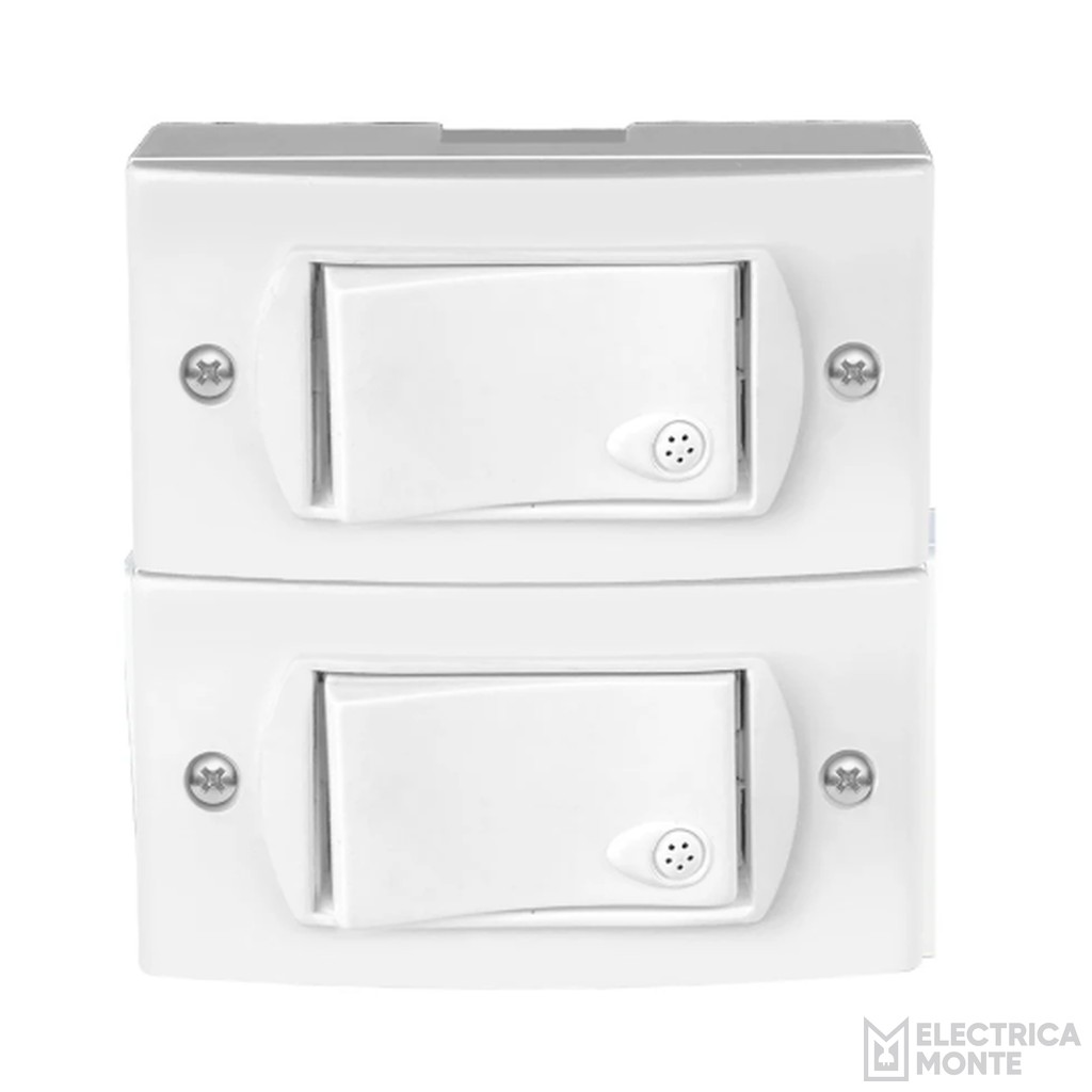 2 Interruptores Unipolares 220Vca 10A Jeluz