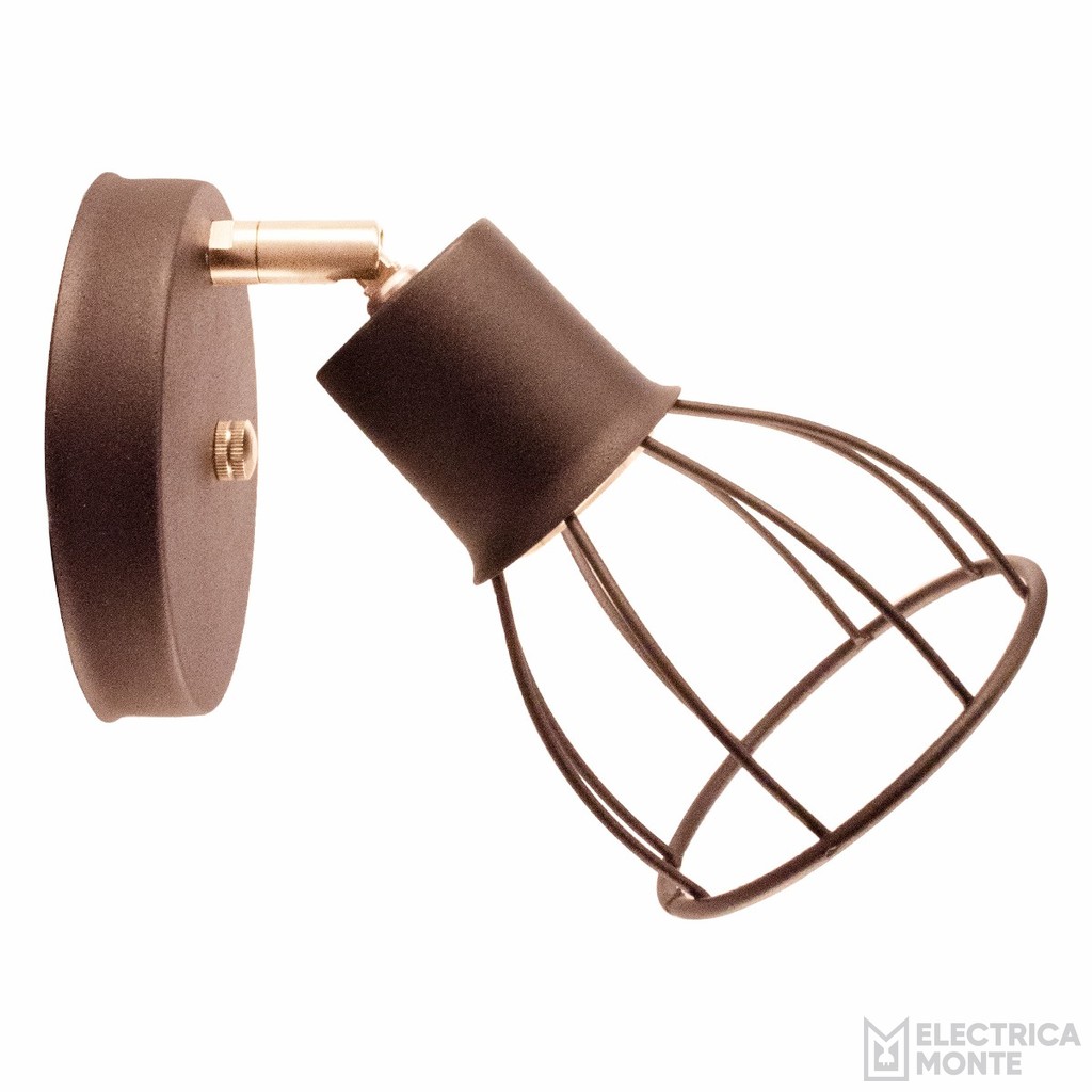 Spot Malta 1 Luz Negro Texturado