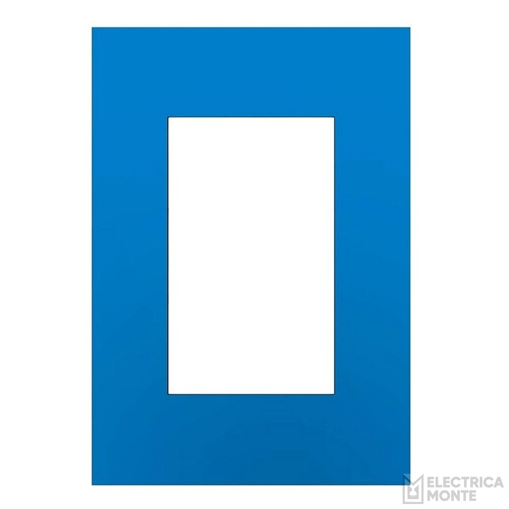 Tapas Platinum 5 x 10 cm. 3 módulos Azul Electrico