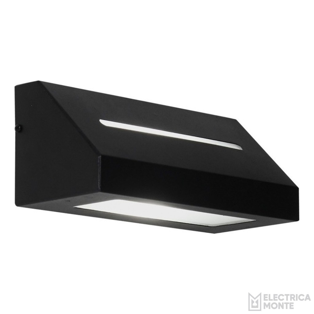 Aplique Difusor Unidireccional Angular Negro Monaco
