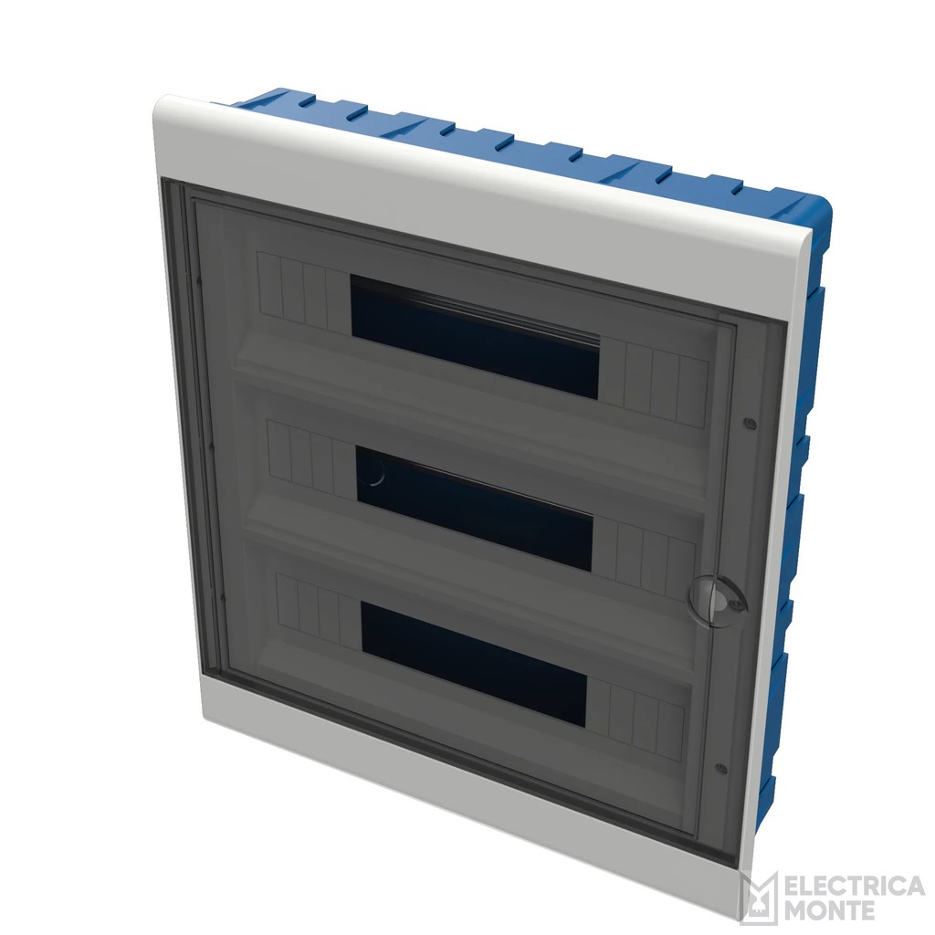 Gabinete IP40 30 a 54 Módulos Riel Din Embutir Cabrera