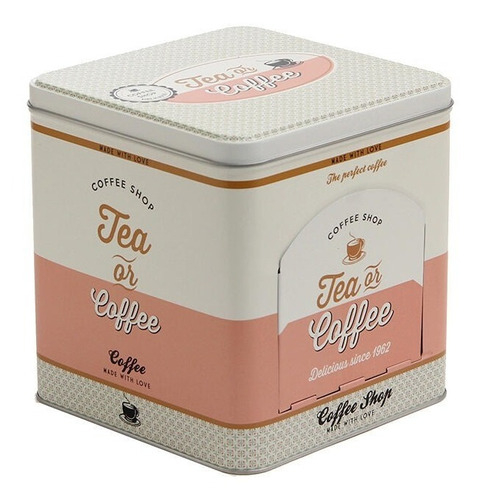 Lata Deco Cafe y Té Naranja