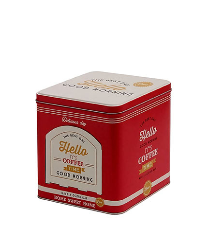 Lata Deco Cafe y Té Rojo