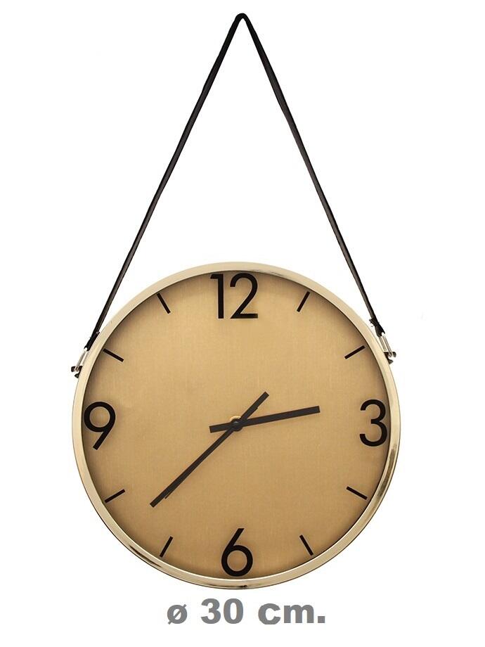 Reloj de Pared Colgante Dorado
