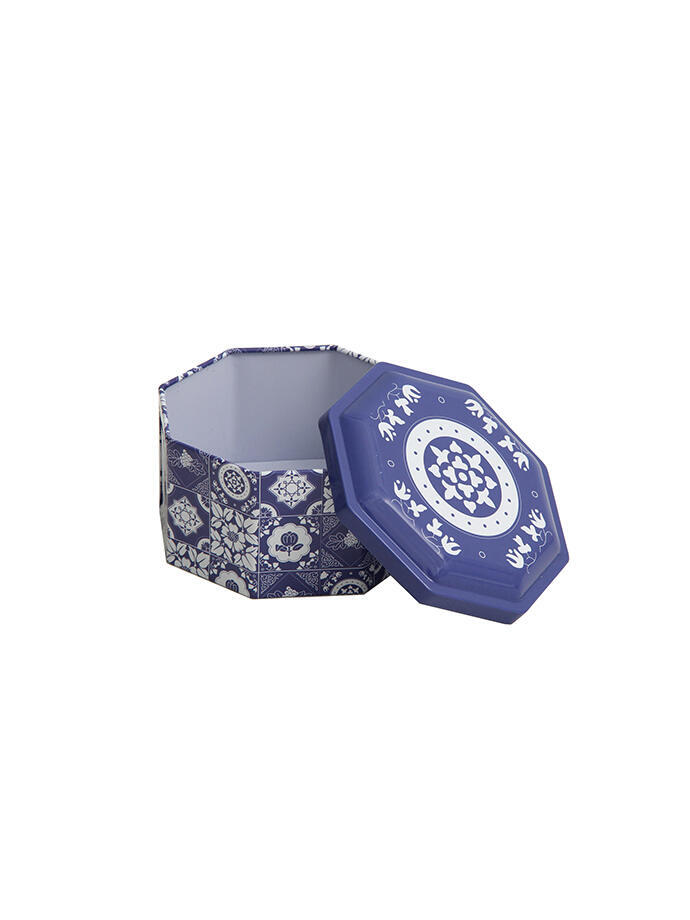 Lata Organizadora Deco Marroquí flor amarilla