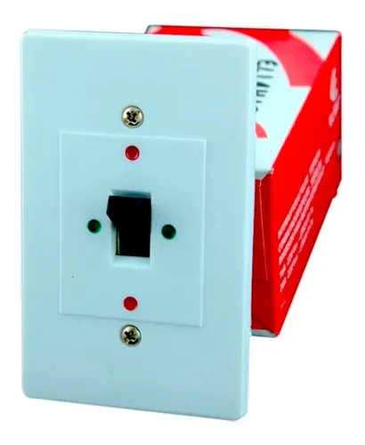 Llave Conmutadora Palanca 2x20A Embutir 5x10 Blanco Elibet