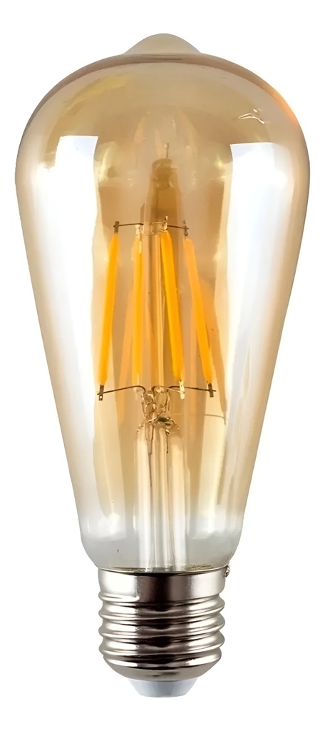 Lampara Deco Edison 8W E27 dorada 2200K Dimerizable Yarlux