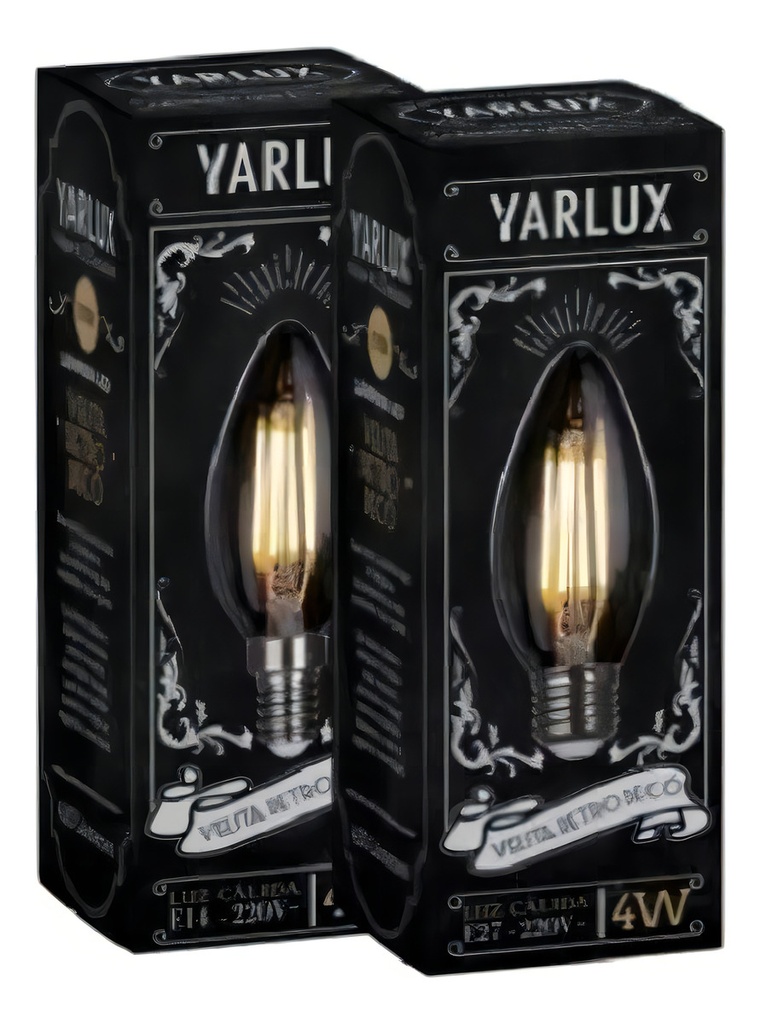 Lampara Deco Velita 4W E27 clara 2700K Yarlux