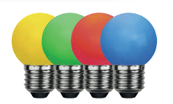 Lampara Gota 1W E27 Azul Yarlux