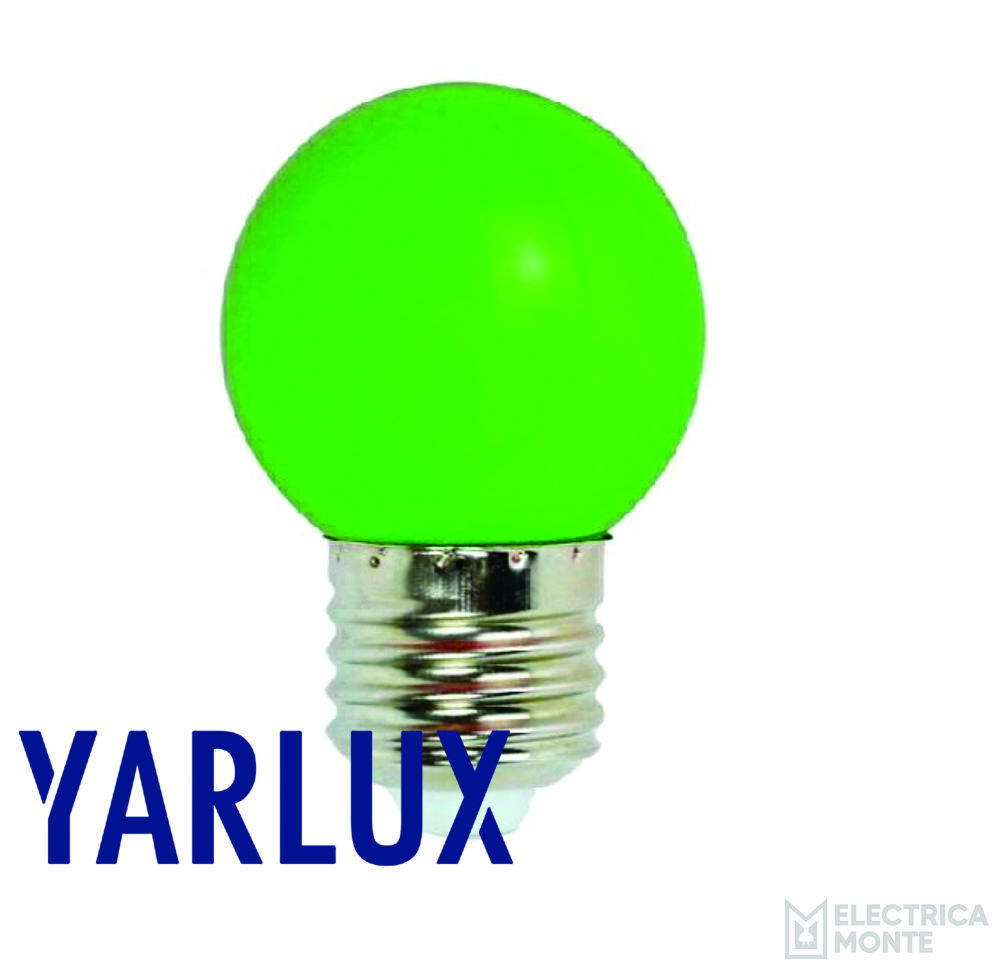 Lampara Gota 1W E27 Verde Yarlux