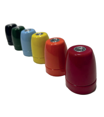 Portalamparas Retro Deco E27 Rojo Yarlux