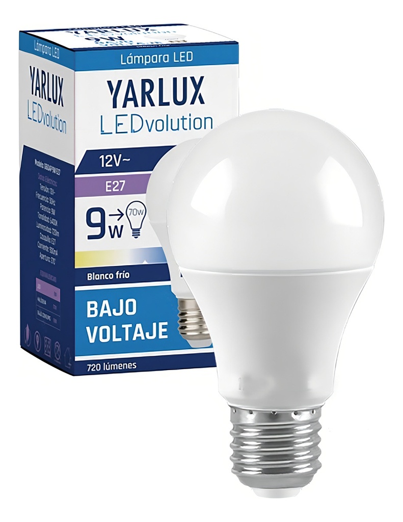 Lampara Opal 12V Bajo Voltaje 9W Fria Yarlux