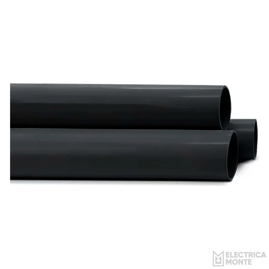 Caño Semipesado 25mm Negro Kalop