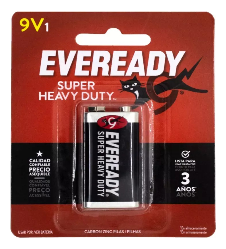 Pilas Bateria 9V Eveready