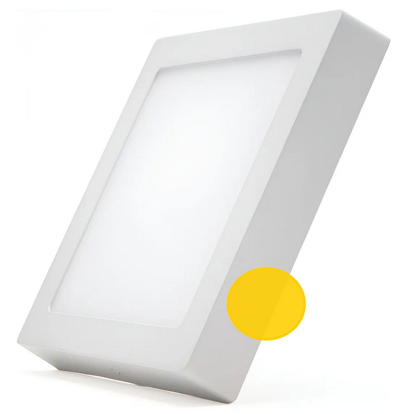 Panel Plafon Aplique Cuadrado 18w Luz Calida Yarlux