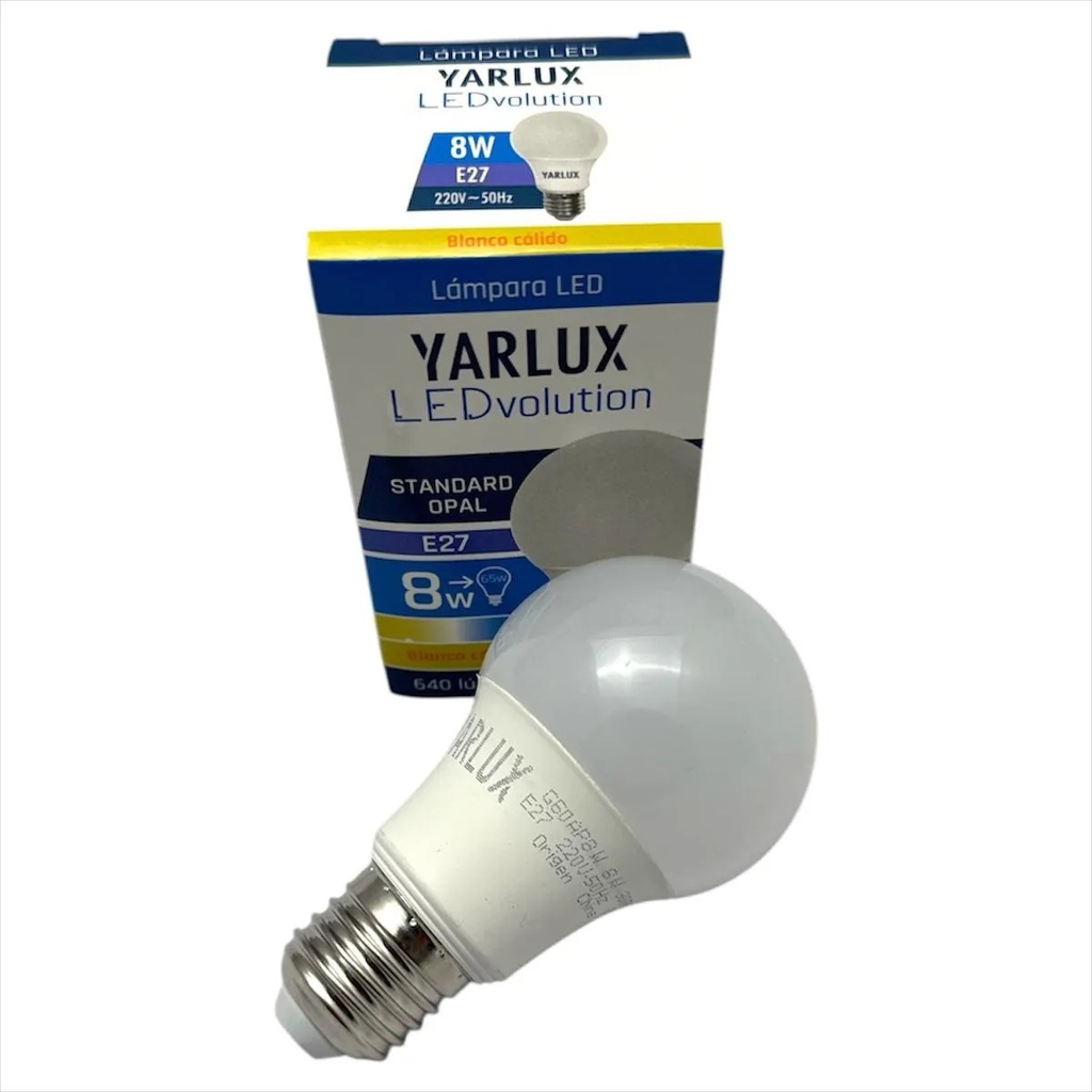 Lampara Standard Opal 8w Cálida Yarlux