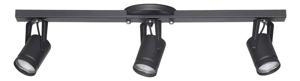 Spot Granada 3 Luces Negro