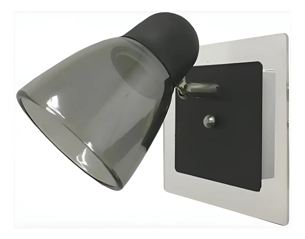 Spot "SEGOVIA" con tulipa Negro