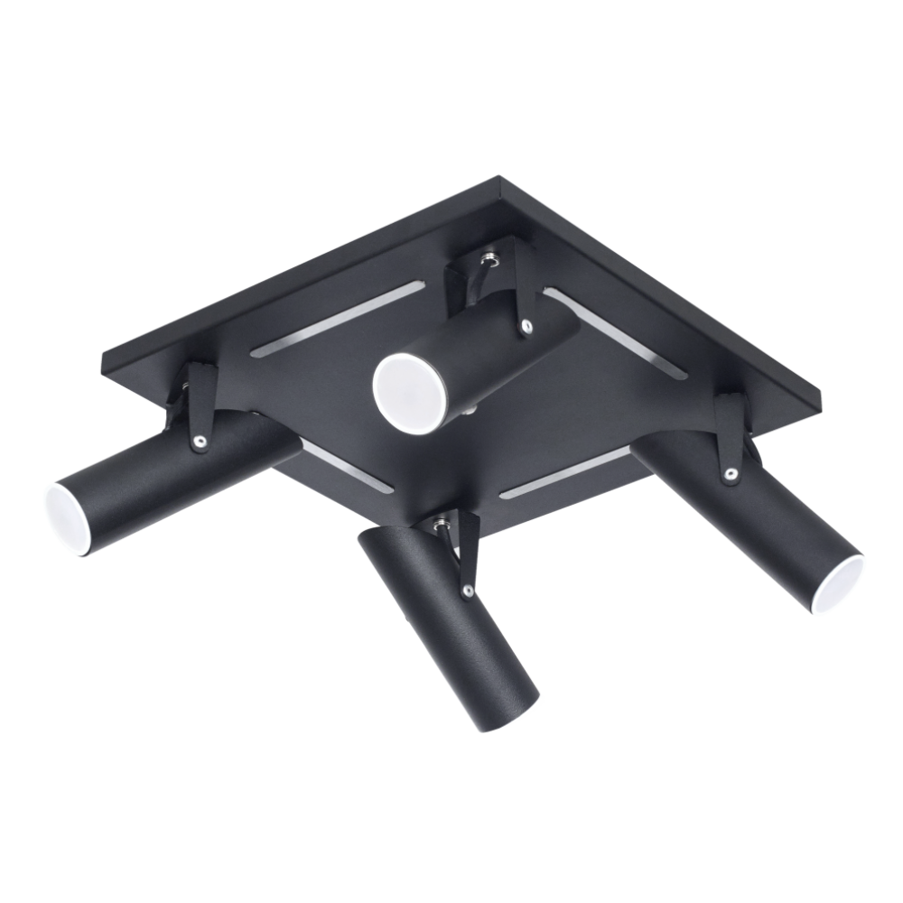 Spot "Borja" 4 Luces Negro