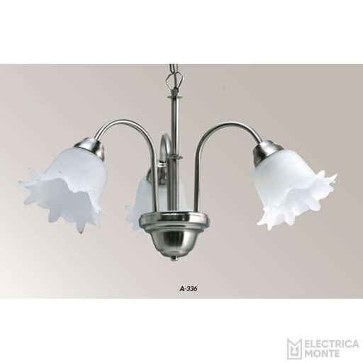 [A-336] Araña"ROCIO" de 3 luces (sin tulipa)