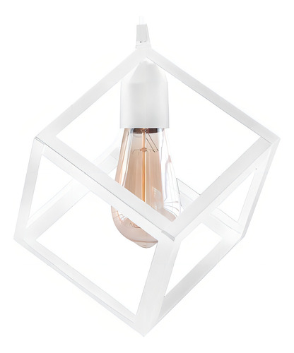 [C-1007-BT] Colgante "CUBO" Blanco