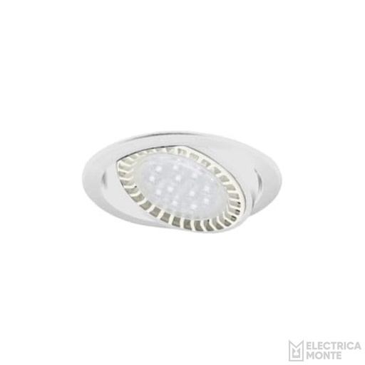 [SE-117-BLA] Spot de embutir redondo de pvc p/lampara AR-111 Blanco