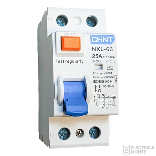 [036NL1-632P25A] Disyuntor 2X25A 30Ma 6Ka Chint