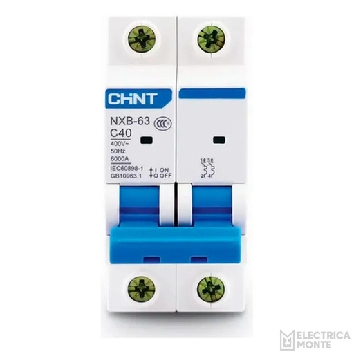 [036nxb-632pc40] Térmica 2X40A 6Ka Curva C Chint