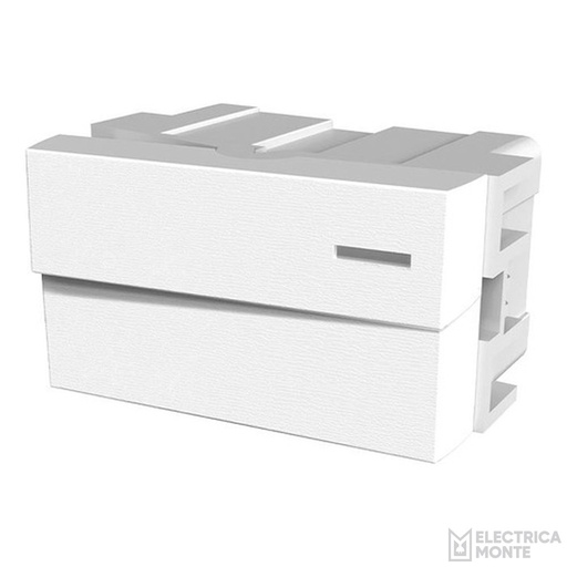 [60031] 1 Interruptor Unipolar 220Vca - 10A (1 - ½ Módulo en 1) Platinum Blanco Jeluz