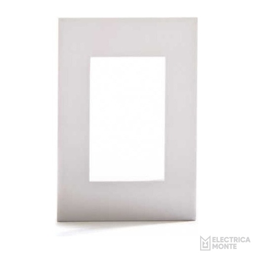 [45098/2] Tapas Platinum 5x10 cm. 3 módulos  Blanca Jeluz