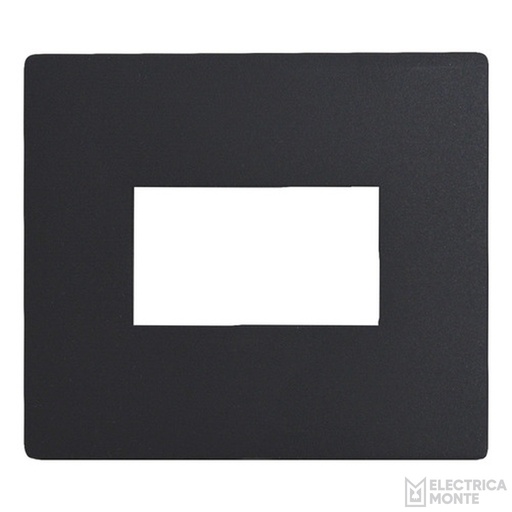 [45099/13] Tapas Platinum 5X5 cm. de 1 módulo Negra Jeluz