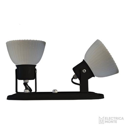 [730103] Spot Anabella 2 Luces Redondas Negro