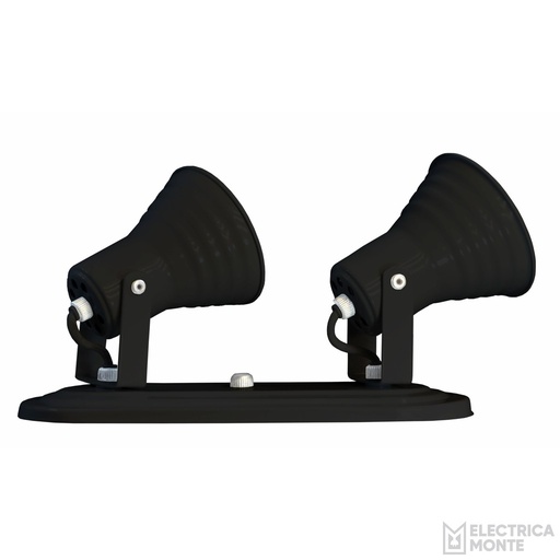 [610111] Spot Escalonado 2 Luces Negro