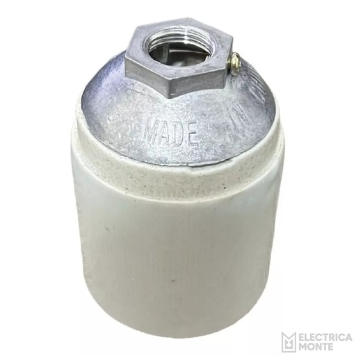 [F549-M16.] Portalampara Ceramica E40 Con Casquillo