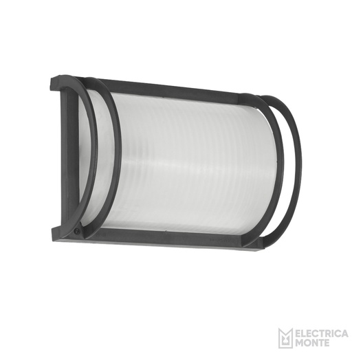 [330N] Tortuga Rectangular Pp C/Difusor PC E27 Color Negra