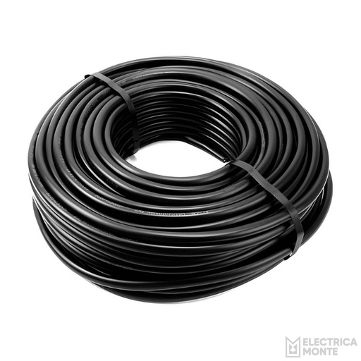 [T24NE] Cable Tipo Taller 2x4mm Negro Argenplas