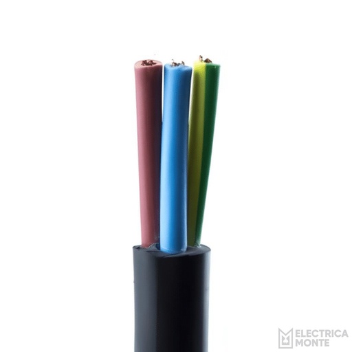 [T31NE] Cable Tipo Taller 3x1mm Negro Argenplas