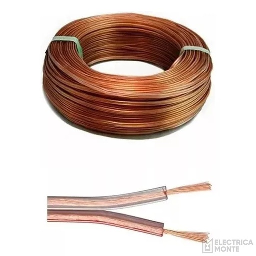 [CR50] Cable Paralelo Perfil 8 2x0.50mm Cristal Argenplas