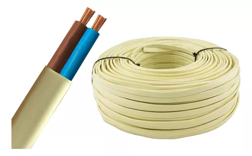 [CH250BL] Cable Envainado Chato 2x0,50mm Blanco Argenplas