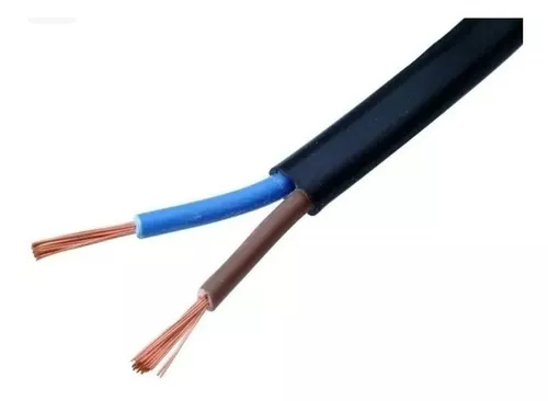 [CH250NE] Cable Envainado Chato 2x0,50mm Negro Argenplas
