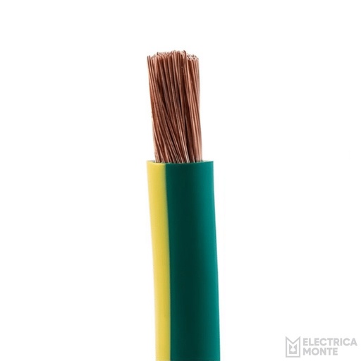 Cable Unipolar 1x6mm Verde Amarillo Argenplas