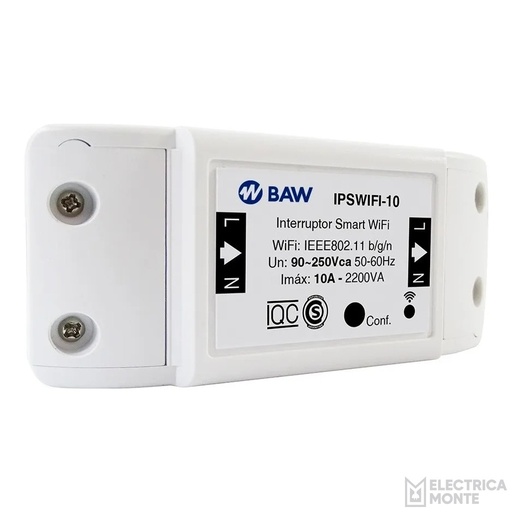 [IPS-WIFI-10] Interruptor Inteligente Smart 10A WIFI BAW
