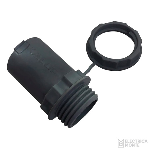 Conector Rigido 20mm Negro Kalop