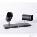 Spot Dicro 9cm chapa 2 luces Negro