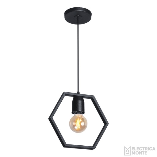 [C-112/25N] Colgante Tarento 25cm Negro